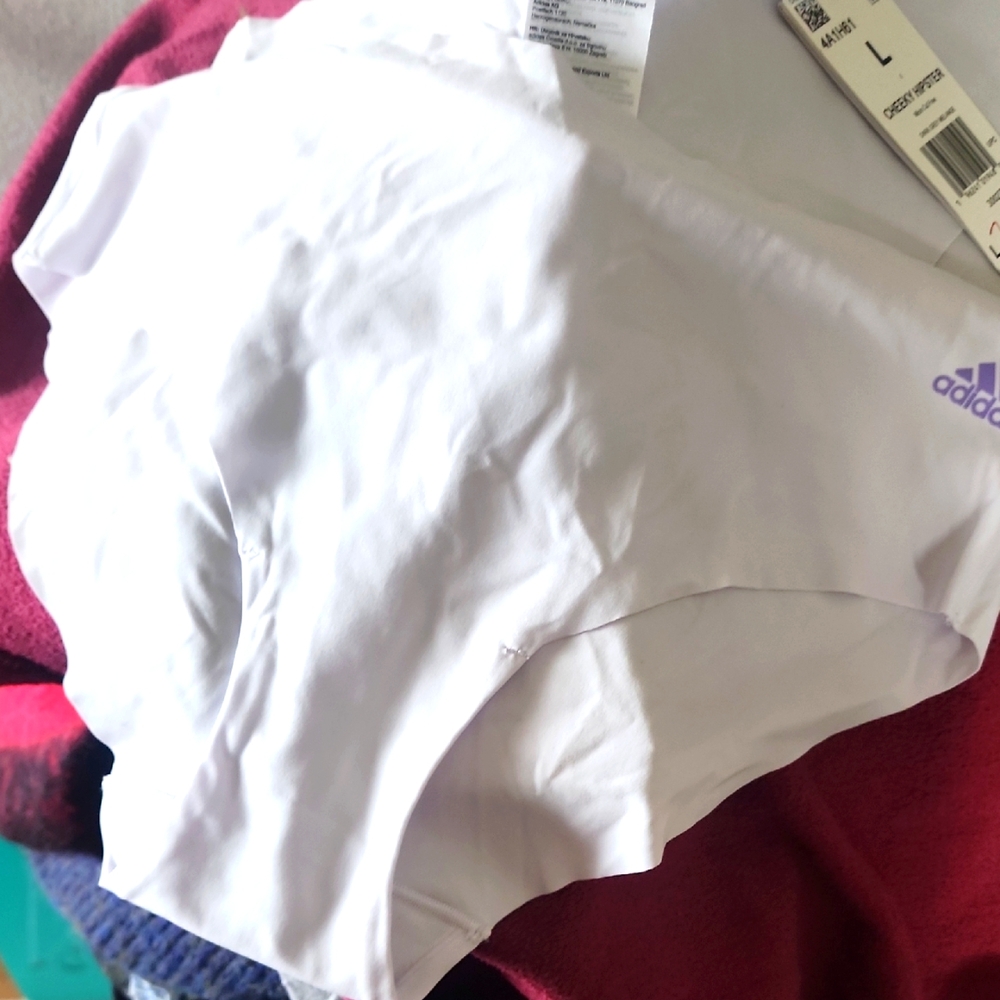 Adidas White Melange Cheeky Hipster